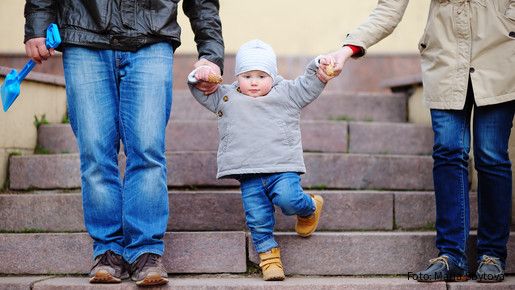 outdoors, girl, people, person, young, park, love, parent, father, family, mother, lifestyle, woman, day, man, boy, city, town, urban, support, happy, holding, hands, walking, child, steps, stairs, aged, playing, development, little, foot, son, european, jeans, three, kid, baby, together, parenting, parenthood, legs, offspring, toddler, cone, grandson, teaching, grandparents, stride, going